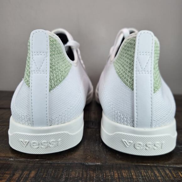 Vessi Weekend Sneaker Mens Size 12 Waterproof Shoes White Lotus Green main image 9